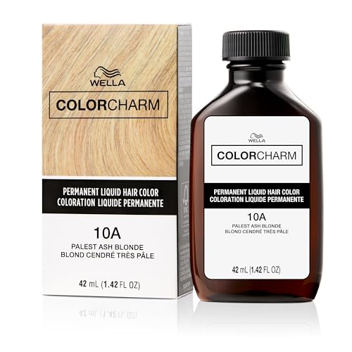 COLORCHARM Coloración Permanente Líquida para Cabello | 10A Rubia Ceniza Más Clara | Cobertura de Hasta 100% de Canas | 1.42 Fl Oz - imagen 1