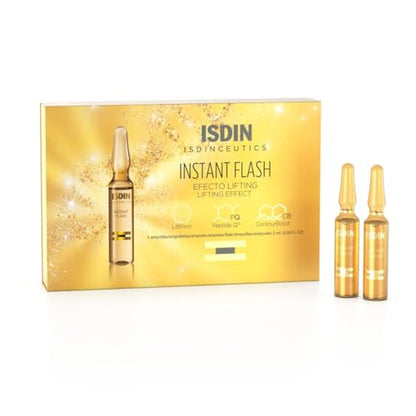 Suero Instant Flash Firmante y Lifting para el Rostro ISDIN Isdinceutics con Antioxidantes y Ácido Hialurónico - 5 ampollas, 0.06 FL OZ cada una - imagen 4