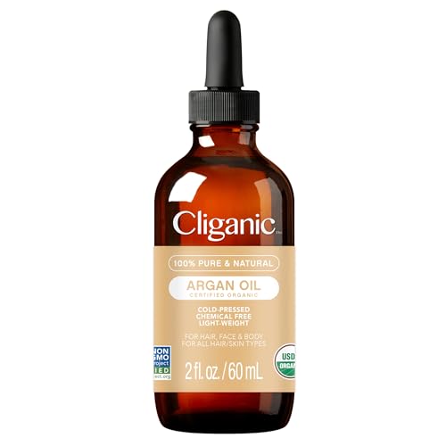 Aceite de Argán Orgánico Cliganic, 100% Puro - para Cabello, Cara y Piel | Aceite Portador Prensado en Frío - imagen 2