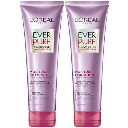 Set de Champú y Acondicionador L'Oreal Paris EverPure Sin Sulfatos, Cuidado del Cabello para Cabello Tratado con Color con Botánicos de Romero, 1 Kit - imagen 3