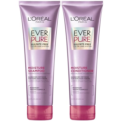 Set de Champú y Acondicionador L'Oreal Paris EverPure Sin Sulfatos, Cuidado del Cabello para Cabello Tratado con Color con Botánicos de Romero, 1 Kit - imagen 2