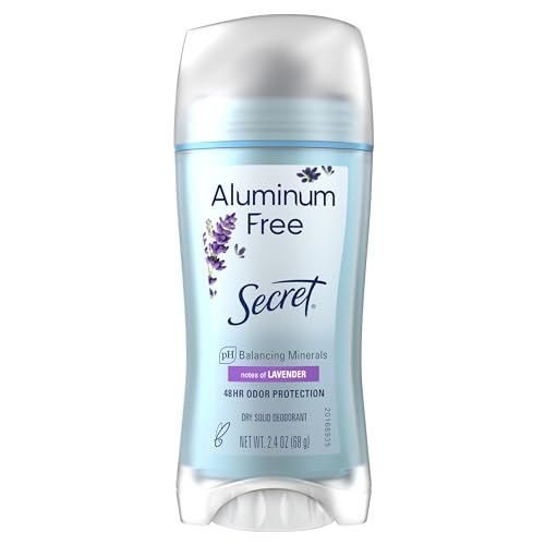 Desodorante Secret Sin Aluminio para Mujeres, Protección de Olores 48hr, Ingredientes Naturales, Sin Parabenos, Colorantes, Talco y Bicarbonato, - imagen 1