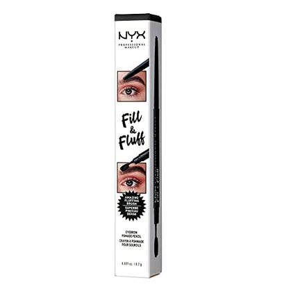 Lápiz Pomada para Cejas NYX PROFESSIONAL MAKEUP Fill & Fluff, Color Negro - imagen 3