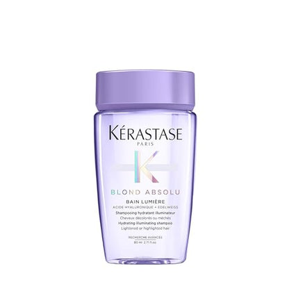Champú Iluminador Kerastase Blond Absolu Lumière para Cabello Aclaro y Mechado - Hidratación Intensa y Brillo, 2.7 Fl Oz, Tamaño de Viaje - imagen 1