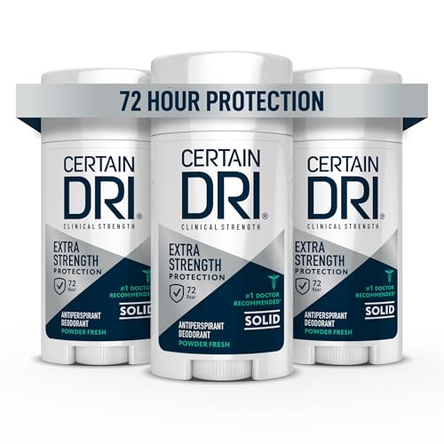 Certain Dri Antitranspirante Clínico Extra Fuerte - Protección contra Sudor y Olores por 72 Horas para Hiperhidrosis - Máxima Fuerza - Aroma a Polvo - imagen 2