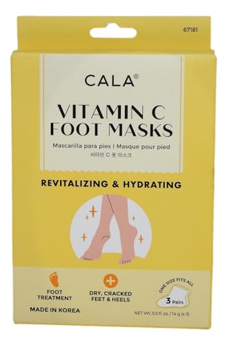 Mascarilla para pies de Vitamina C Cala, 3 pares - imagen 3