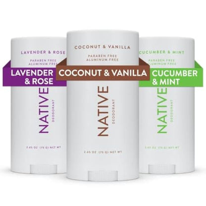 Desodorante Native con Ingredientes Naturales, Control de Olores de 72 Horas | Desodorante para Mujeres y Hombres, Sin Aluminio con Bicarbonato, - imagen 1