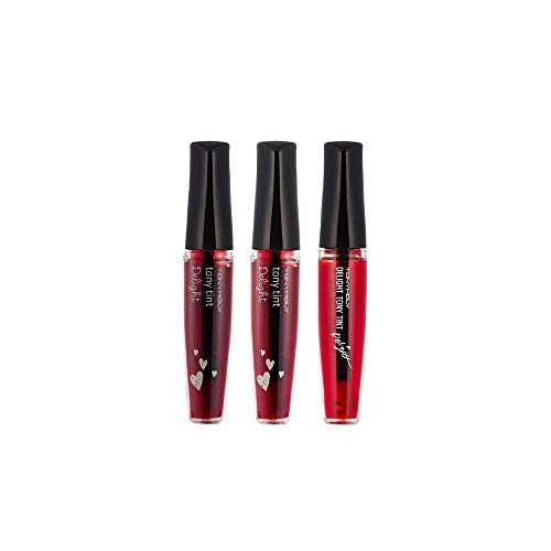 TONYMOLY Delight Tony Lip Tint 3 Pack – Tinte de Labios Coreano de Alta Pigmentación – Set Hidratante y Nourishing para Labios Suaves y Lisos - imagen 1