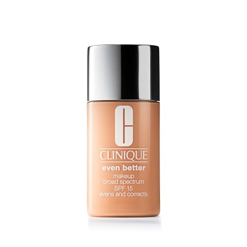 Base líquida Clinique Even Better con SPF 15 y vitamina C para piel seca y mixta | Cobertura media y acabado natural | Unifica el tono y reduce - imagen 1
