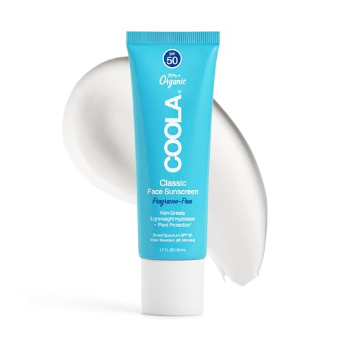 COOLA Protector Solar Facial Orgánico SPF 50, Loción Sunblock, Cuidado de la Piel Dermatológicamente Probado, Vegano y Sin Gluten, Sin Fragancia, 1.7 - imagen 2