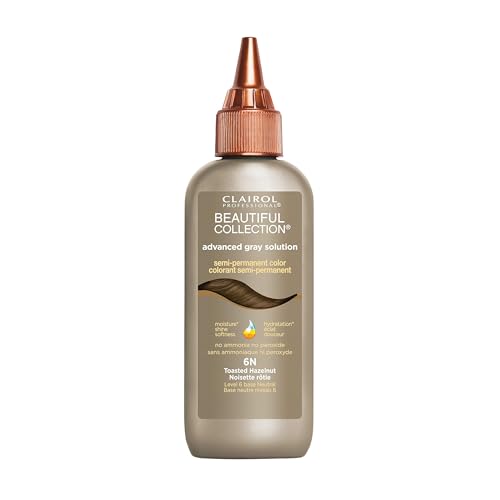 Clairol Professional Beautiful Collection Soluciones Avanzadas para Canas, 6N Avellana Tostada, 3 oz. - El empaque puede variar - imagen 1
