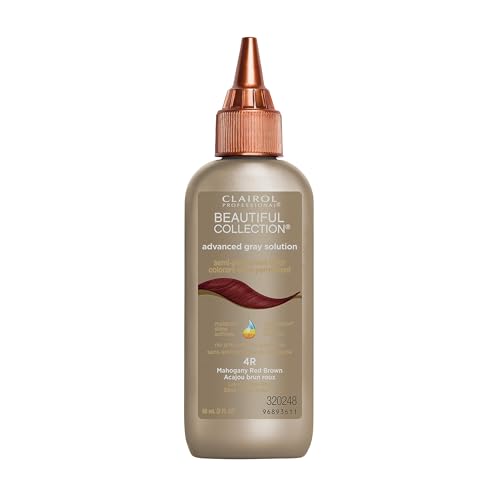 Clairol Professional Beautiful Collection Soluciones Avanzadas para Canas, 4R Castaño Rojo Caoba, 3 oz. - El Empaque Puede Variar - imagen 1