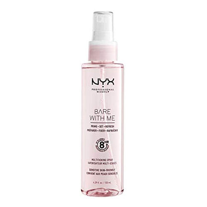 NYX PROFESSIONAL MAKEUP Spray Facial Hidratante Multitasking Bare With Me, r y Fijador de Maquillaje, Fórmula Vegana, 8 Horas de Duración - imagen 3
