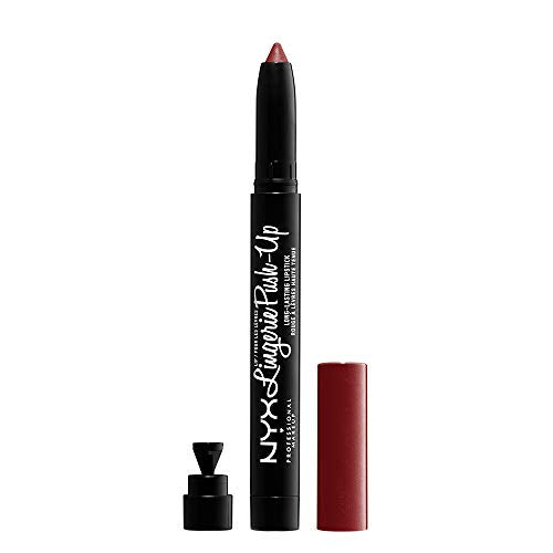 NYX PROFESSIONAL MAKEUP Lip Lingerie Push-Up Pintalabios de Larga Duración y Voluminizador - Exotic (Rojo Caoba Cálido) - imagen 2