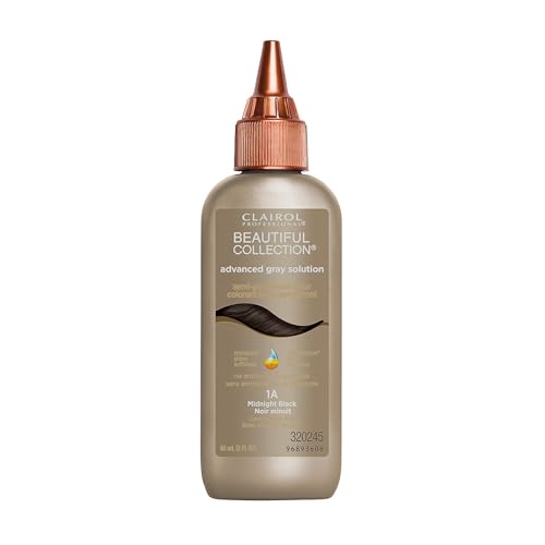 Clairol Professional Beautiful Collection Soluciones Avanzadas para Canas, 1A Negro Medianoche, 3 oz. - El empaque puede variar - imagen 1