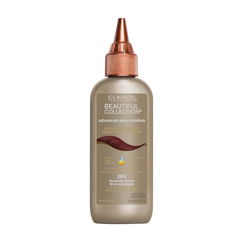 Clairol Professional Beautiful Collection Soluciones Avanzadas para Canas, 2RV Marrón Burdeos, 3 oz. - El empaque puede variar - imagen 1