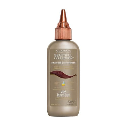 Clairol Professional Beautiful Collection Soluciones Avanzadas para Canas, 2RV Marrón Burdeos, 3 oz. - El empaque puede variar - imagen 1