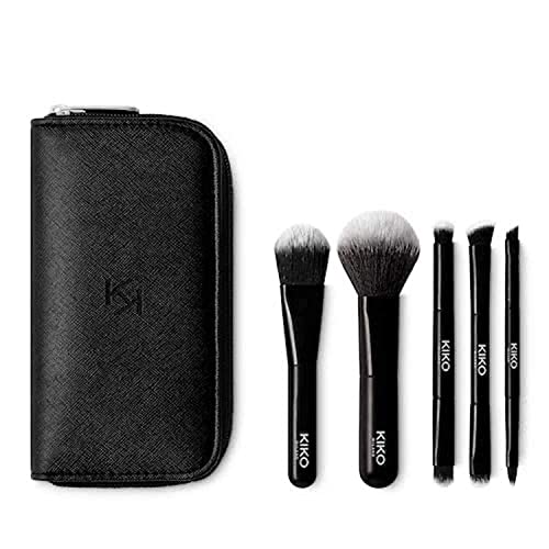 Set de Brochas de Viaje KIKO Milano | Estuche de Viaje con 5 Brochas Profesionales - imagen 1