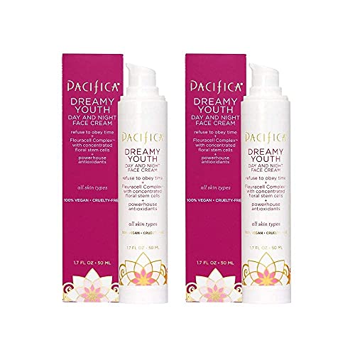 Crema Facial Hidratante Pacifica Beauty Dreamy Youth Día y Noche - 1.7 Fl Oz (Paquete de 2) - Para Piel Seca y Envejecida - Con Péptidos y Aceite de - imagen 2