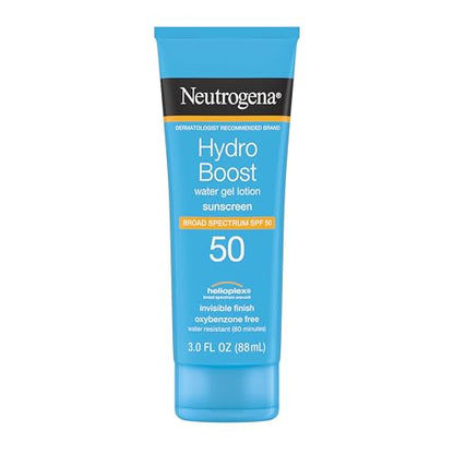 Neutrogena Hydro Boost Gel Hidratante Solar SPF 50, Protector Solar Facial y Corporal, Resistente al Agua, No Graso, 3 fl oz - imagen 1