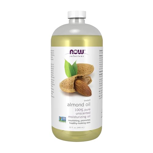 NOW Foods Soluciones, Aceite de Almendra Dulce, Aceite Hidratante 100% Puro, Promueve Piel de Apariencia Saludable, Aceite Sin Fragancia, 32 Onzas - imagen 4