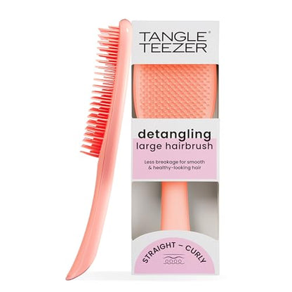 Cepillo Desenredante Tangle Teezer The Large Ultimate, para Cabello Seco y Húmedo, Ideal para Cabello Largo, Grueso, Rizado y Texturizado, Peach Glow - imagen 1