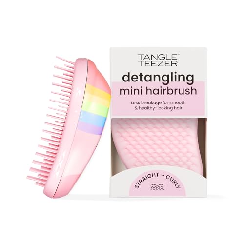 Cepillo Desenredante Tangle Teezer Original, Mini Tamaño Viaje para Seco y Húmedo, para Niños y Todo Tipo de Cabello, Rainbow The Unicorn - imagen 2