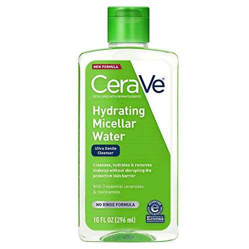 CeraVe Agua Micelar, Limpiador Facial Hidratante y Desmaquillante de Ojos con Niacinamida, Ceramidas y Glicerina, Sin Fragancia, 10 Onzas Líquidas - imagen 2