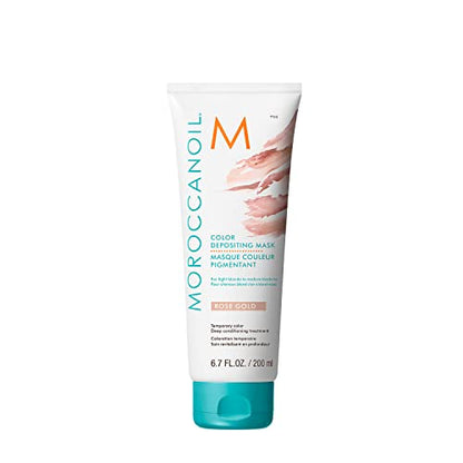 Mascarilla Depositaria de Color Moroccanoil, Rosa Dorado, 6.7 oz - imagen 3