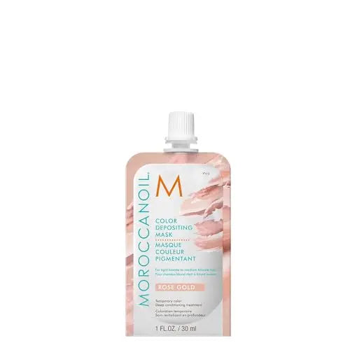 Mascarilla para el cabello Moroccanoil Color Depositing, Rosa Oro, 1 Fl. Oz. - imagen 3