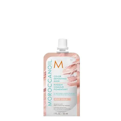 Mascarilla para el cabello Moroccanoil Color Depositing, Rosa Oro, 1 Fl. Oz. - imagen 4