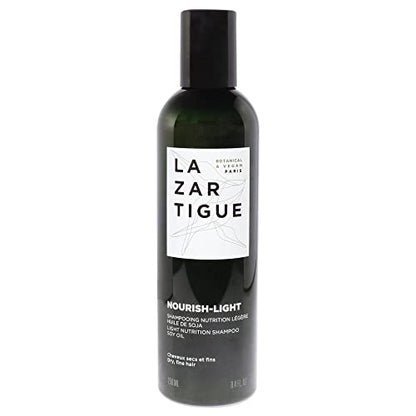Champú Liviano Nourish Light de Lazartigue, Enriquecido con Aceite de Soja, Nutrición Ligera para Cabello Seco y Fino, Vegano, Libre de Sulfatos y - imagen 4