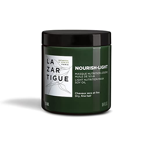 Mascarilla Nourish-Light de Lazartigue, enriquecida con aceite de soya, fortalece y suaviza el cabello, 8.4 fl oz, vegana, (10L01119B) - imagen 1