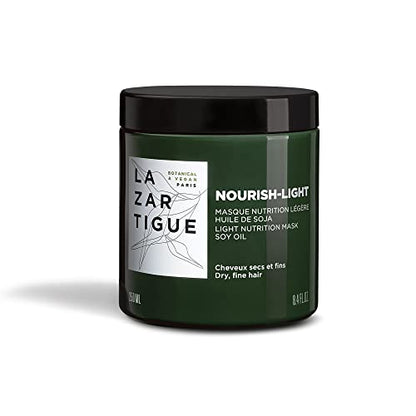 Mascarilla Nourish-Light de Lazartigue, enriquecida con aceite de soya, fortalece y suaviza el cabello, 8.4 fl oz, vegana, (10L01119B) - imagen 4