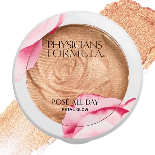 Physicians Formula Rosé All Day Iluminador Rubor en Polvo Brillante Petal Glow, Rosa Freshly Picked, Dermatológicamente y Clínicamente Probado - imagen 1