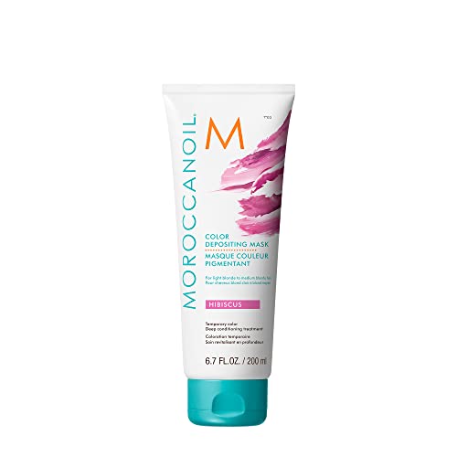 Mascarilla para el cabello Moroccanoil Color Depositing, Hibiscus, 6.7 oz - imagen 2