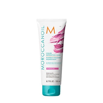 Mascarilla para el cabello Moroccanoil Color Depositing, Hibiscus, 6.7 oz - imagen 4