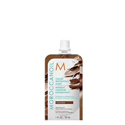 Mascarilla para el cabello Moroccanoil Color Depositing, Cocoa, 1 Fl. Oz. - imagen 1