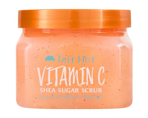 Exfoliante Corporal Tree Hut Vitamin C con Azúcar de Karité, Regalos para el Día de las Madres, 18 fl oz, Hidratante y Suave - imagen 3