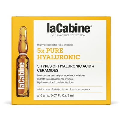 Ampollas La Cabine Pure Hyaluronic 10x2ml - Hidratante para Todo Tipo de Piel y Arrugas para el Cuerpo - imagen 2