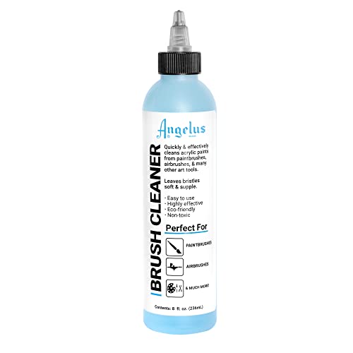 Limpiador de Brochas Angelus – Limpiador de Acción Rápida para Brochas, Aerógrafos y Herramientas de Arte – Elimina Efectivamente Pinturas Acrílicas, - imagen 3