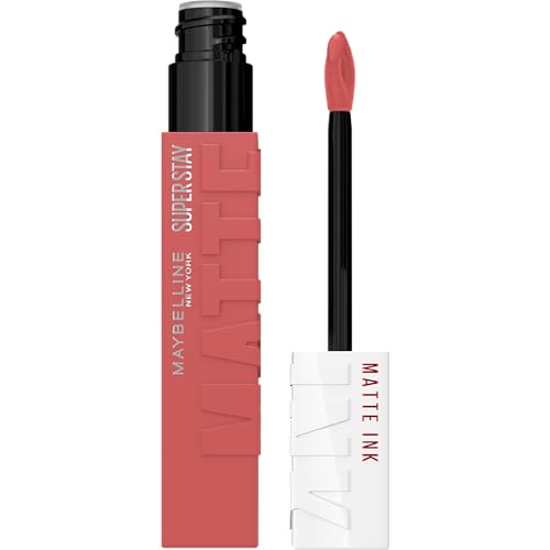 Maybelline Super Stay Matte Ink Labial Líquido, Color de Alto Impacto, Larga Duración hasta 16H, Ringleader, Rosa Malva, 1 Unidad, Empaque Puede - imagen 1