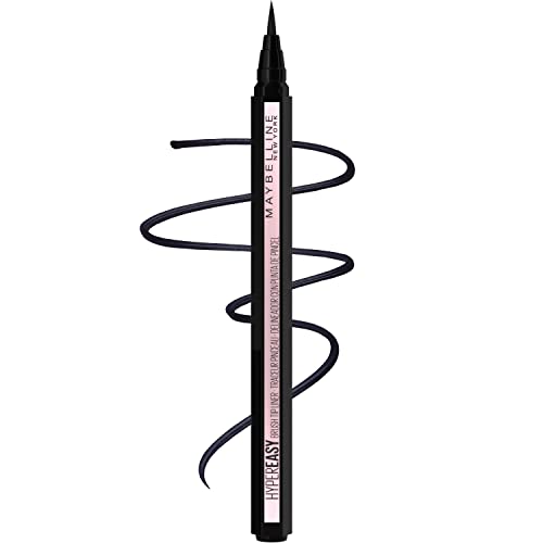 Eyeliner Líquido Maybelline Hyper Easy, Sin Salto, Acabado Satinado, Fórmula Impermeable, Negro Intenso, 0.018 Fl Oz - imagen 3