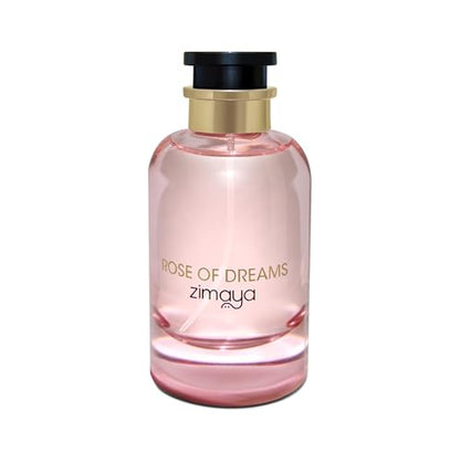 Zimaya Rose of Dreams Eau de Parfum para Mujer, 3.4 Fl. Oz - Fragancia Romántica de Rosa y Ámbar con Acentos de Durazno y Almizcle - imagen 4