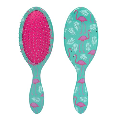 Cepillo Desenredante CALA Wet-N-Dry, Flamenco Teal, Cerdas Suaves y Flexibles para Cabello Húmedo o Seco, Reduce Enredos y Quiebre, Aporta Brillo - imagen 1