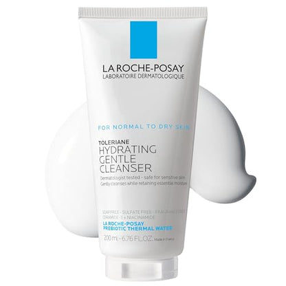 La Roche-Posay Toleriane Limpiador Facial Hidratante Suave, Jabón Diario con Ceramida y Niacinamida para Piel Sensible Normal a Seca, Sin Aceite, Sin - imagen 1