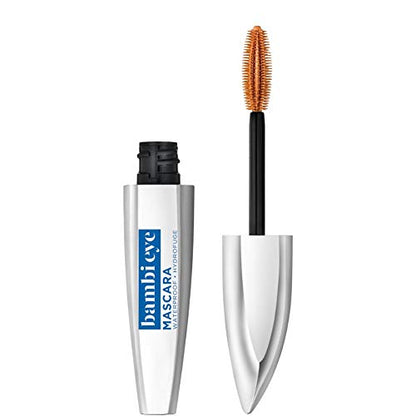Máscara L'Oreal Paris Makeup Bambi Eye, Volumen Duradero, Longitud y Elevación, Definición de Ojos de Ciervo, Resistente al Agua, Negro Intenso, 0.21 - imagen 4