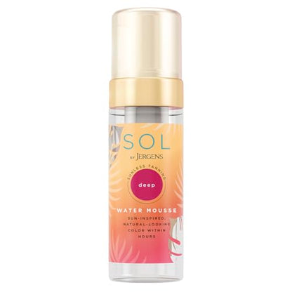 SOL by Jergens Mousse Autobronceador Deep Water, Bronceador sin Sol a Base de Agua con Agua de Coco, Activo de Bronceado Natural, Color Intenso, 5 - imagen 3