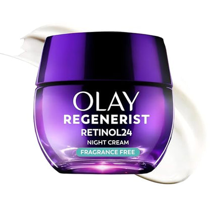 Crema Nocturna Olay Retinol para Mujeres, Hidratante Facial Antienvejecimiento, Sin Fragancia, No Grasosa - Antiarrugas, Suaviza Líneas Finas, - imagen 1