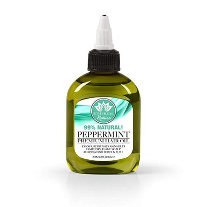 Ethereal Nature Mezcla de Aceite para el Cabello 99% Natural con Menta, 75 ml - imagen 4